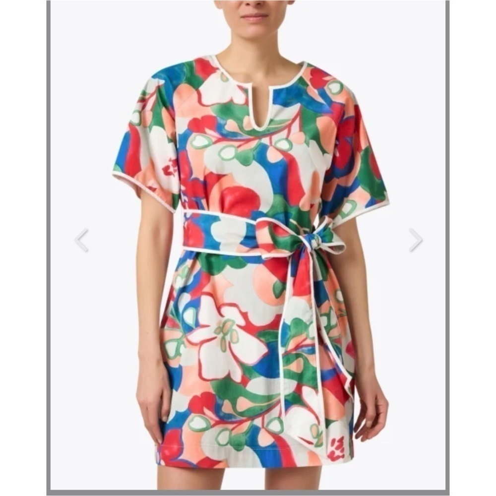 FRANCES VALENTINE
Doris Multi Floral Print Cotton Dress size small